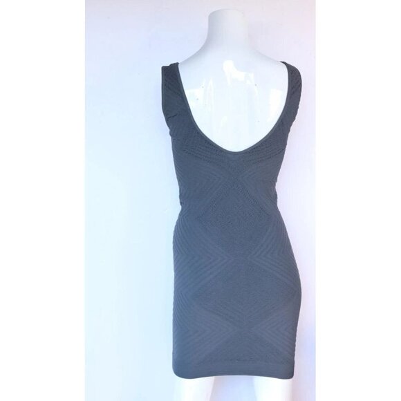 BCBGeneration Women’s Size XS Gray Bodycon Dress Sleeveless Stretch Tank Mini - Picture 5 of 6